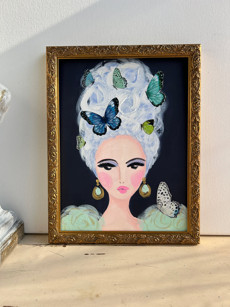 Butterflies & Marie Print