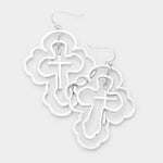 Triple Cross Earrings